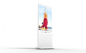 Stele mit 55 Zoll Touchscreen