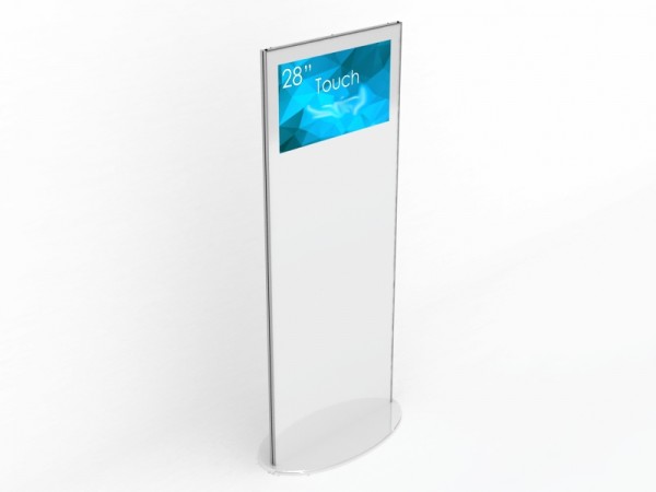 Stele mit 28 Zoll Touch Monitor