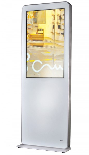 Design Stele mit 55 Zoll Touchscreen