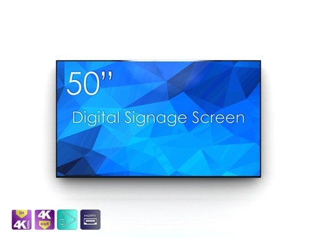 Touchscreen mit 50 Zoll und 4K Auflösung